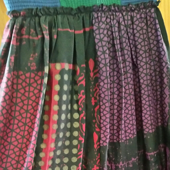 Anthropologie Niki Tlanapan Patchwork Lace Silk Maxi Dress 0 NWT $368 - Picture 3 of 12